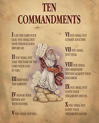 Decalogue Ten Commandments